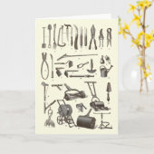 ザガーデナエレガントー – アンティークガーデンツール カード (黄色い花)