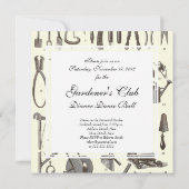 ザガーデナエレガントー – アンティークガーデンツール 招待状 (裏面)