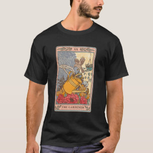 ザガーデナースケルトンの緩やかなタロットカード Tシャツ