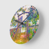 ザガーデンゲートアットヴェテウイルクロードモネ ラウンド壁時計 (傾斜)