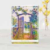 ザガーデンゲートアットヴェテユイルクロードモネ鮮やかット カード (黄色い花)