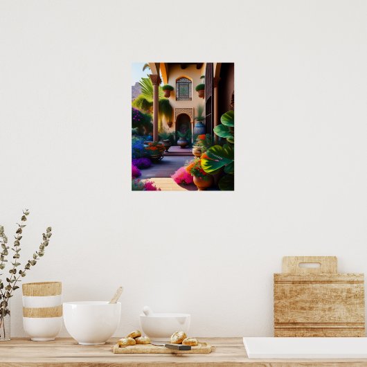 ザガーデンスペインのアートプリント ポスター (キッチン)