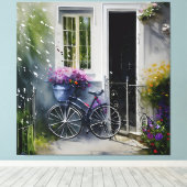 ザガーデンバイク キャンバスプリント (インサイチュ (ウッドフロア))