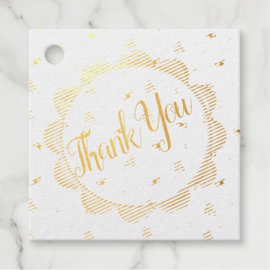 ザガーデンパーティーフォイルメッセージカード フェイバータグ (正面)