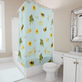 ザガーデンパーティーリピートデザイン シャワーカーテン (インサイチュ)