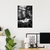 ザガーデンブードワールB&W写真 ポスター (ホームオフィス)