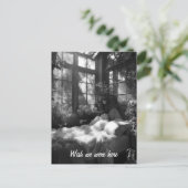 ザガーデンブードワールB&W写真 ポストカード (スタンド正面)