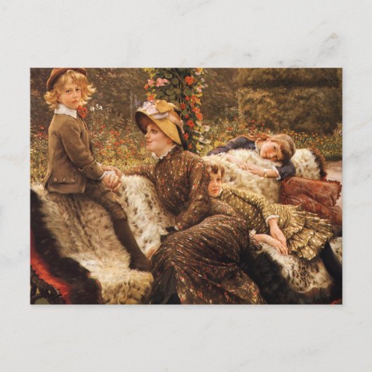 ザガーデンベンチファインアートファミリー ポストカード (正面)