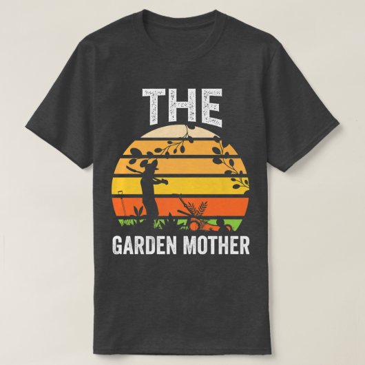 ザガーデンマザーおもしろい庭園愛好家または農家アウト Tシャツ (デザイン正面)