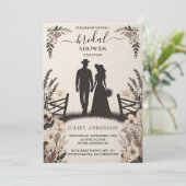 ザガーデン春ウッドボー素朴ブライダルシャワー 招待状 (スタンド正面)