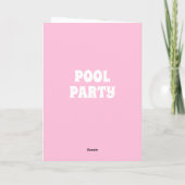 ザガールとペンギンのプールパーティー 招待状 (裏面)