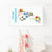 ザガールとペンギンのプールパーティー 横断幕 (インサイチュ)