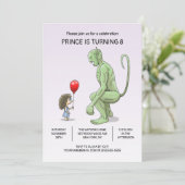 ザガールアンドトロール誕生日招待状 招待状 (スタンド正面)