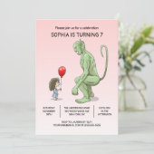 ザガールアンドトロール誕生日招待状 招待状 (スタンド正面)