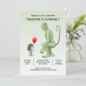 ザガールアンドトロール誕生日招待状 招待状 (スタンド正面)