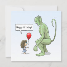 ザガール&ゴブリン誕生日カード