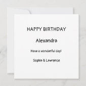 ザガール&ゴブリン誕生日カード カード (裏面)