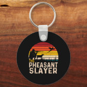 ザキジの層 – キジの狩りバードハンター キーホルダー (正面)