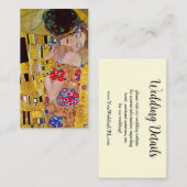 ザキスによるGustavクリムト、ヴィンテージアー結婚ト エンクロージャーカード (正面/裏面)