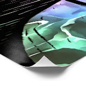 ザキスバイムーンライトアンド海抽象芸術アート ポスター (コーナー)