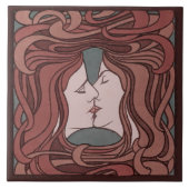 ザキスピーターベーレンスアールヌーボーアールデコセラミ タイル (正面)