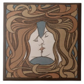 ザキスピーターベーレンスアールヌーボーアールデコセラミ タイル (正面)