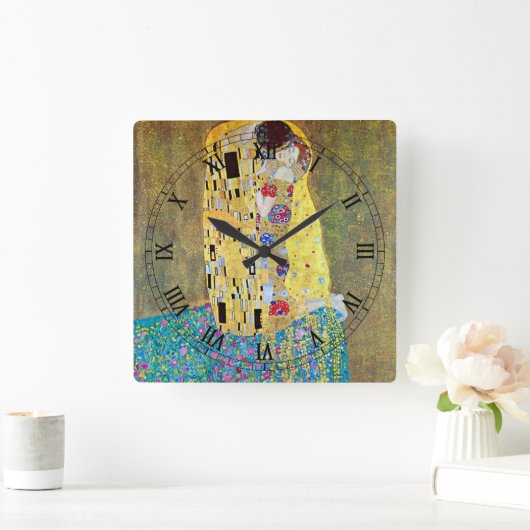 ザキス(オリジナルデルクス)バイグスタフクリムト スクエア壁時計 (ホーム)