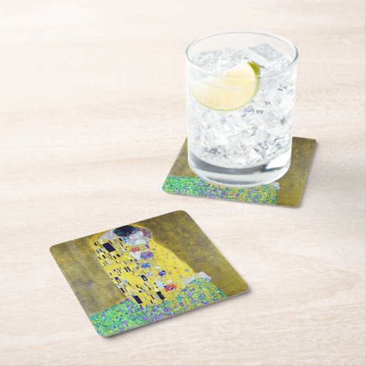 ザキス、グスタフクリムト スクエアペーパーコースター (インサイチュ)