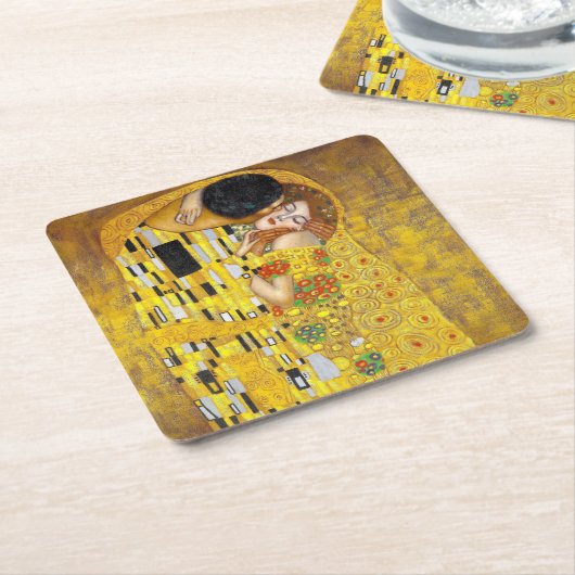  ザキス – グスタフクリムト   スクエアペーパーコースター (アングル)
