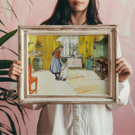 ザキッチンカールラルソンヴィンテージスウェーデンファインアート ポスター