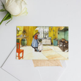 ザキッチンカールラルソンヴィンテージスウェーデンファインアート ポストカード