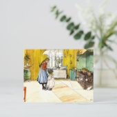 ザキッチンカールラルソンヴィンテージスウェーデンファインアート ポストカード (スタンド正面)