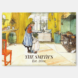 ザキッチンカールラルソンヴィンテージスウェーデンファインアート マグネット