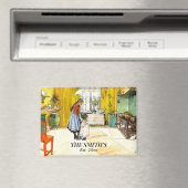 ザキッチンカールラルソンヴィンテージスウェーデンファインアート マグネット (インサイチュ (食洗機))