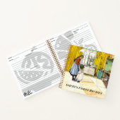 ザキッチンカールラルソンヴィンテージファインアートカスタム ノートブック (内部)