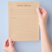 ザキッチンタンモダンブラウンレシピカスタム チラシ (手)