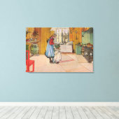 ザキッチンバイカールラルソンヴィンテージスウェーデン1898 キャンバスプリント (インサイチュ (ウッドフロア))