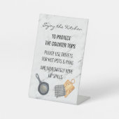 ザキッチンルールカウンタートップスバケーションホーム 台座サイン (正面)