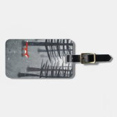 ザキツネとフォレスト名前をカスタムする ラゲッジタグ (正面横)