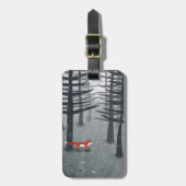 ザキツネとフォレスト名前をカスタムする ラゲッジタグ (正面縦)