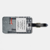 ザキツネとフォレスト名前をカスタムする ラゲッジタグ (裏面横)