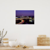 ザキムブリッジ，ボストン，夜 ポスター (キッチン)