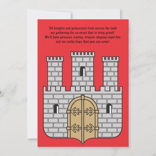 ザキャッスル招待状 招待状 (正面)