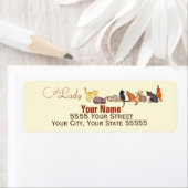 ザキャットレディーズカスタム差出人住所ラベル ラベル (インサイチュ)