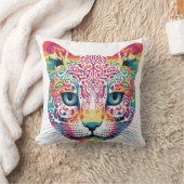 ザキャット顔 クッション (ブランケット)