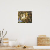 ザキャプティブロビン、ヴィンテージ絵画妖精 ポスター (キッチン)