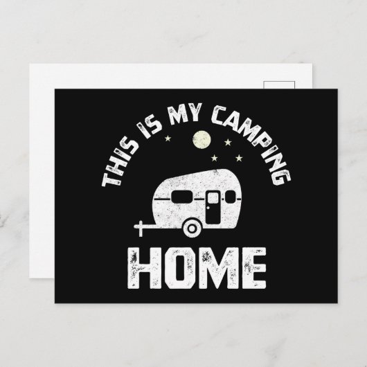 ザキャンピングトレーラーキャンパーモバイルホーム ポストカード (正面/裏面)