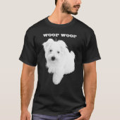 ザキュストマルチーズ子犬 Tシャツ (正面)