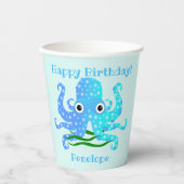 ザキュスト青タコ航海のテーマ 紙コップ (正面)