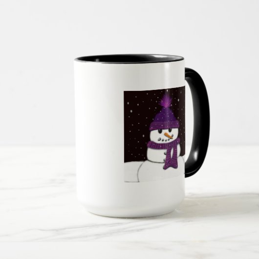ザキュートアームレス雪だるま マグカップ (正面右)